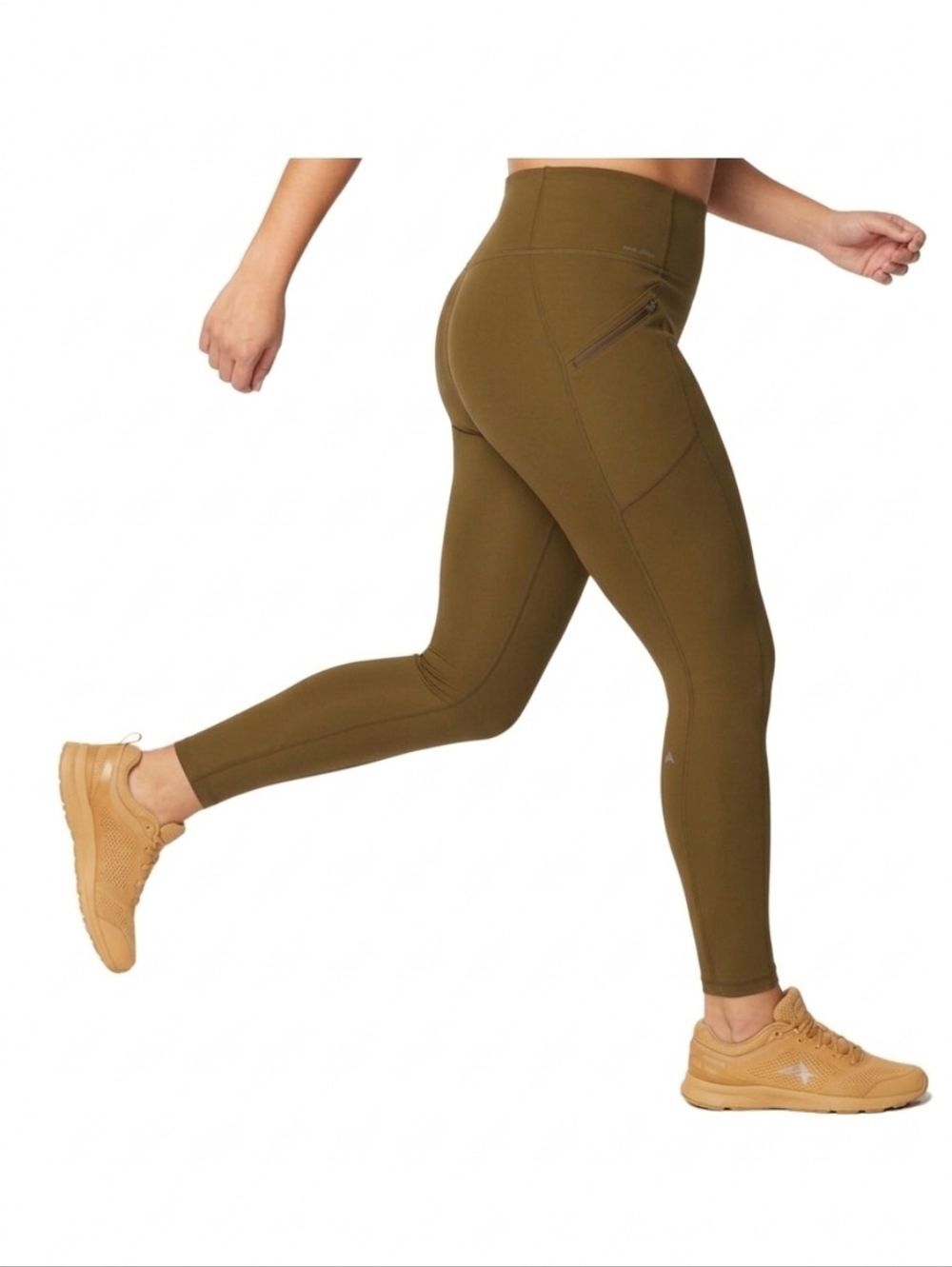 Eddie Bauer Trail Tight Legging Zip Pockets High-Rise Antique Bronze XL 16-18